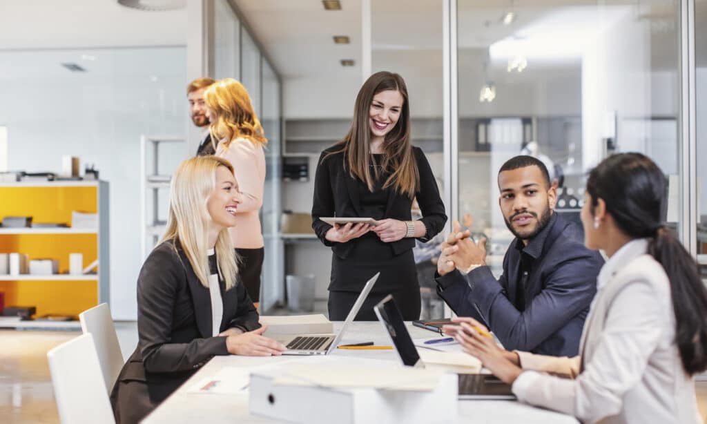 Business People Having a Meeting